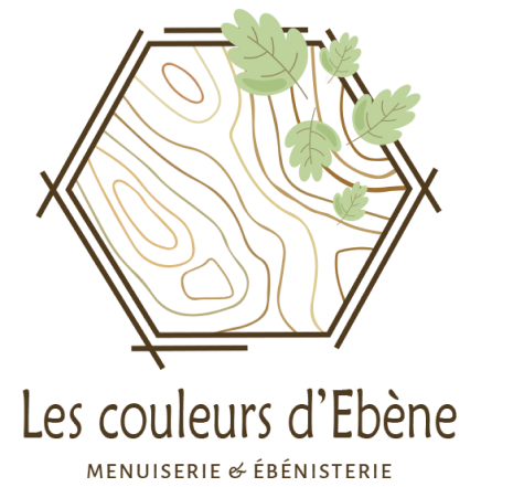 Logo de Les Couleurs d’Ébène, atelier spécialisé en finitions et patines sur bois.